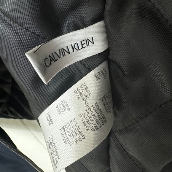 Calvin Klein Men's Classic Midweight Stand Collar Jacket Coat Size Medium Navy - Picture 11 of 11